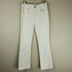 American Eagle Women's White Skinny Kick Super Stretch Jeans NWOT 12 Short